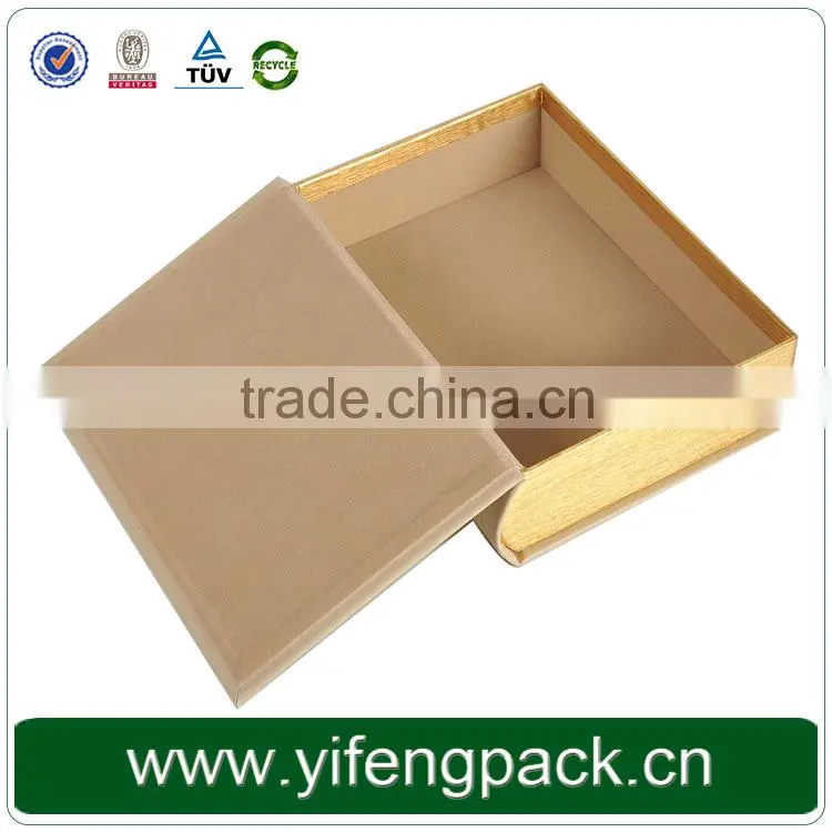 Yifeng custom magnetic closure book shape paper gift box