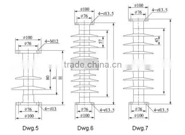 10kv 35kv 66kv 110kv 220kv Polymer Post Insulator