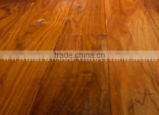 T&G system Natural smooth surface Asian walnut acacia wood flooring
