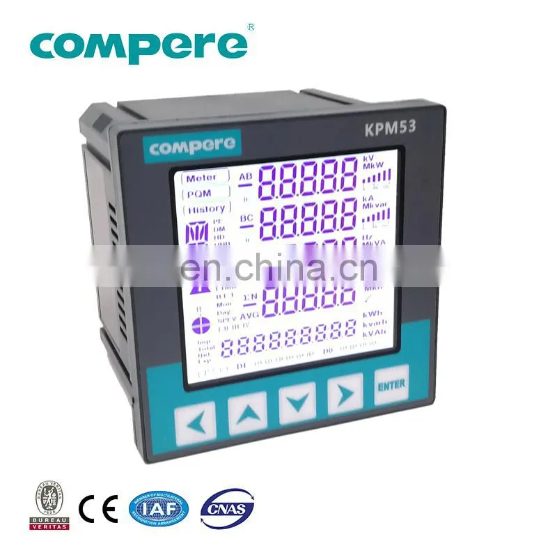 Wholesale power meter modbus tcp three phase rs485 port multifunction meter KPM10 electric meter price