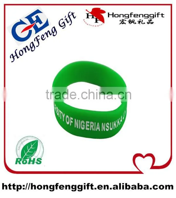 Custom Debossed Beautiful Full Color Silicone Wristbands