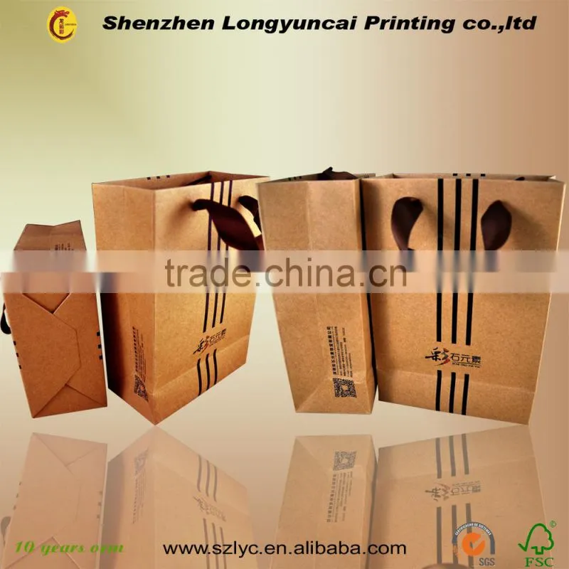 Low cost paper shopping bag printing factory in China