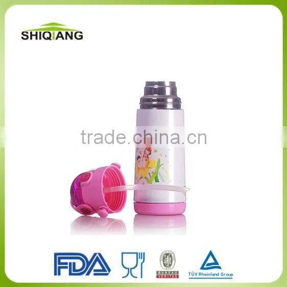 Children straps thermos bottle with various spray painting,BL-1042