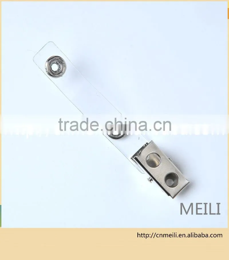 Manufacturing wholesale metal id badge clip for id badge holder
