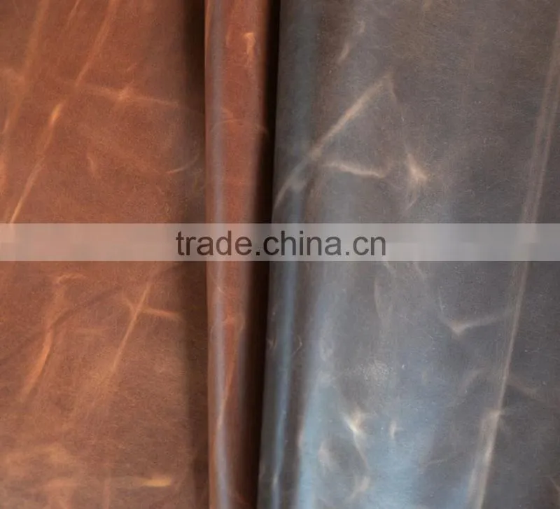 Cow oil Pull up Leather two tone 2.0 usd/sf