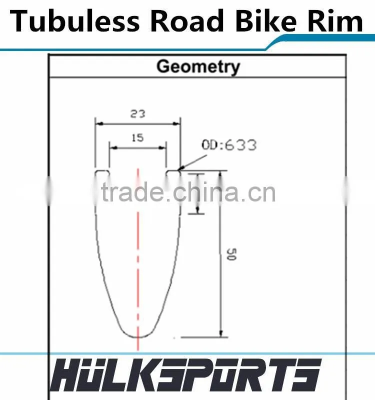 2016 Top sale 23mm width carbon road bicycle rim carbon fiber bike wheels 50mm depth carbon clincher tubuless wheel 700C
