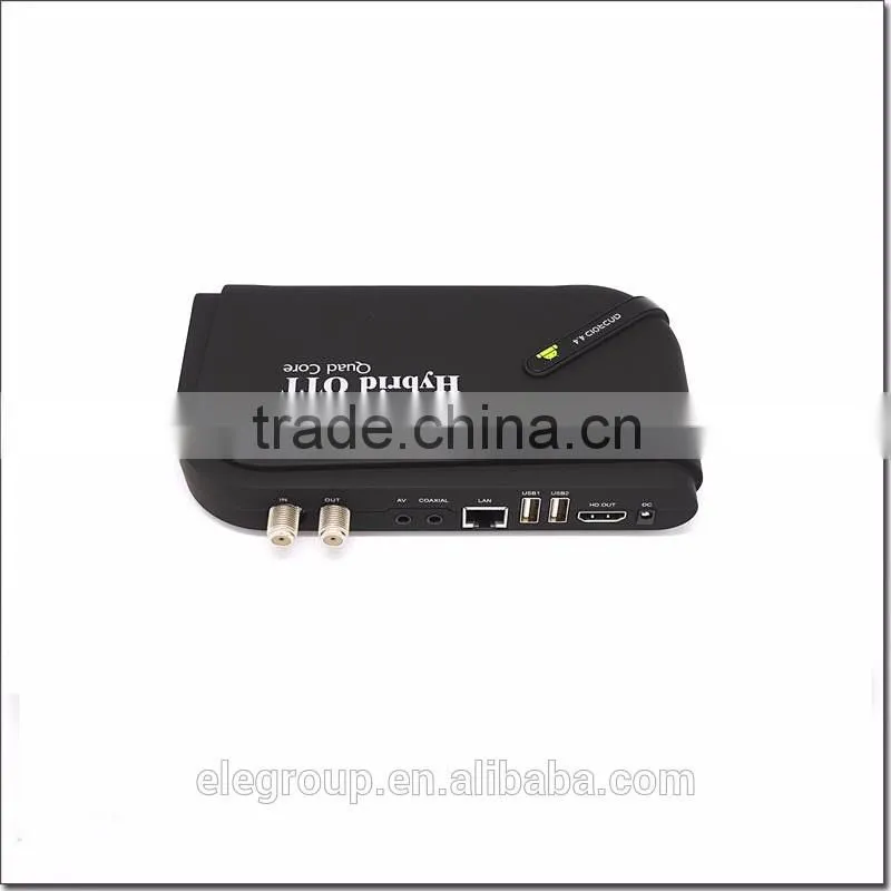 New Arrival !!! Hybrid OTT Android smart TV Box+DVB S2 Set top box, S805 Quad Core Android 4.4 1G+8G KODI XBMC Wifi BT4.0 DVB S2