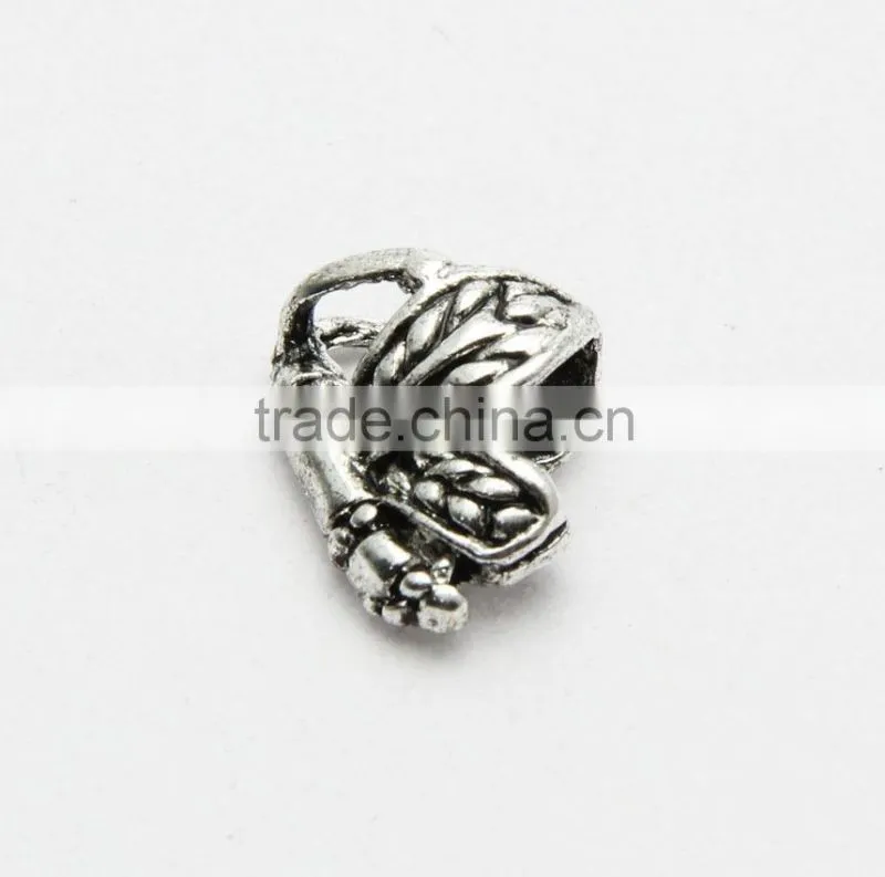 Creative Pdora Bracelet Accessories Anti-silver Large Hole Butterfly Shape Zinc Alloy Beads