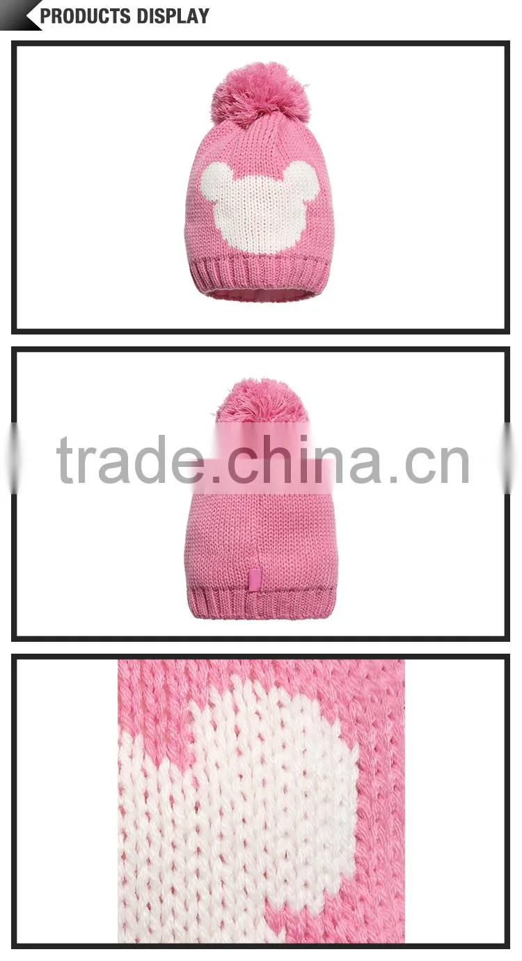 Wholesale free knitting patterns knitted animal hat