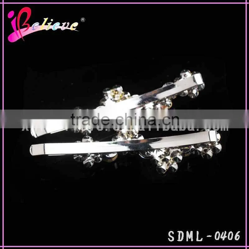 Bling bling rhinestone hair bobby pins flower hairpin, hair accessories for women