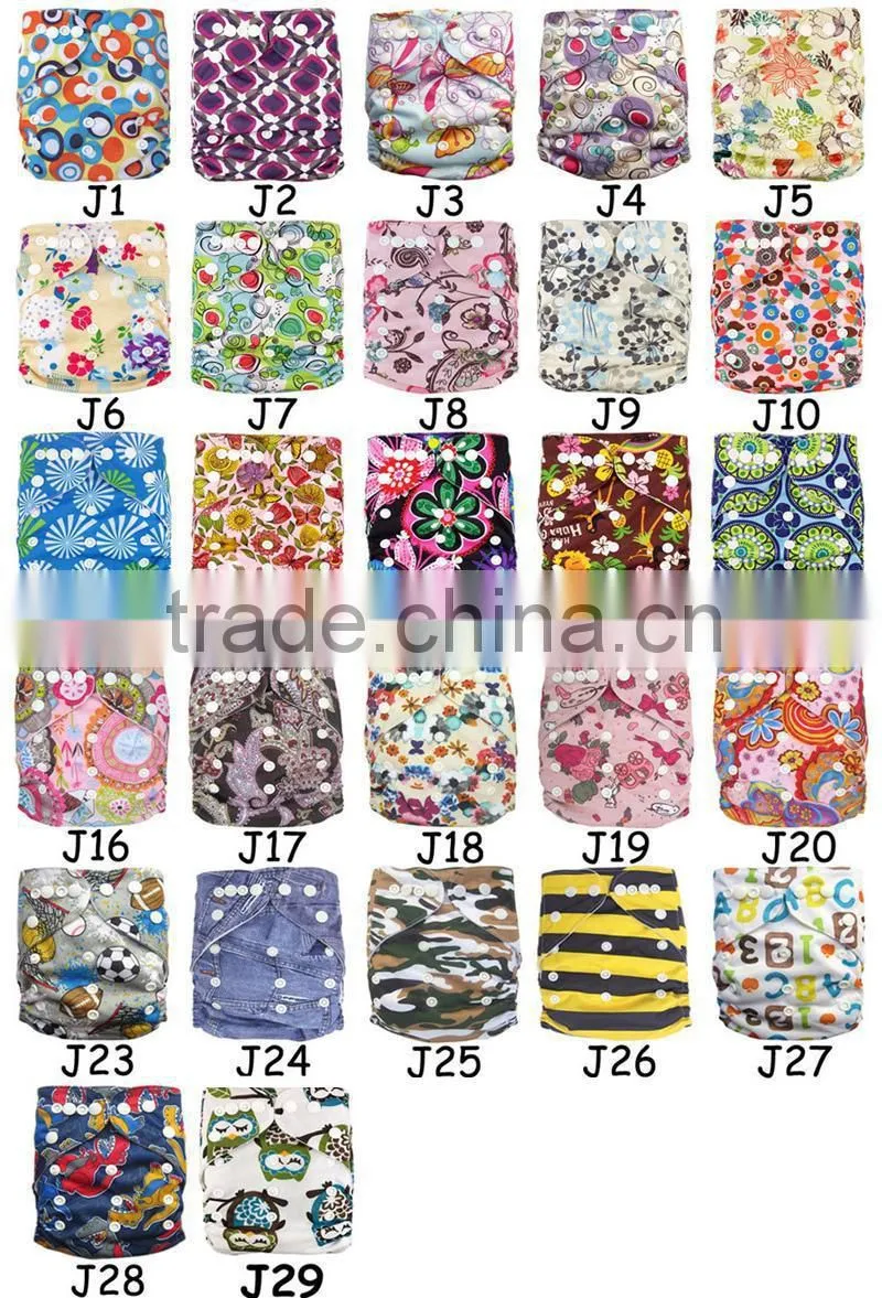 AnAnBaby Waterproof Cloth Nappy Double Row Snaps Nappies Cover