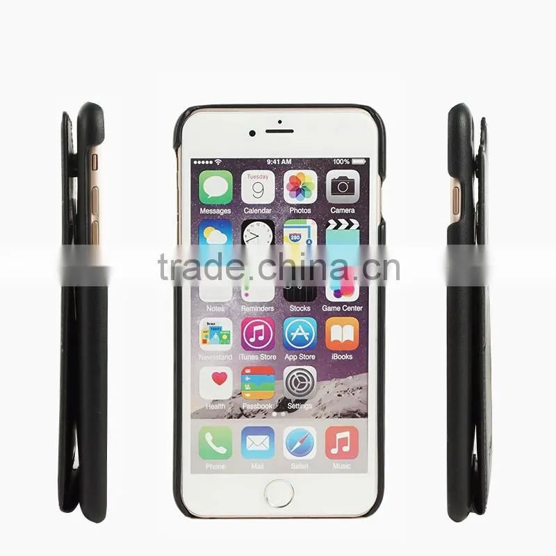 New arrival leather case for Iphone 6s slim leather mobile phone back cover