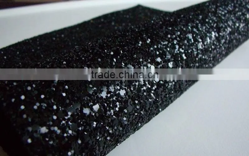 Fashion glitter fabric for bags, cheap glitter wallpaper