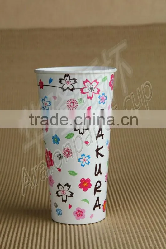 32oz(1000ml) big size cold drink paper cup