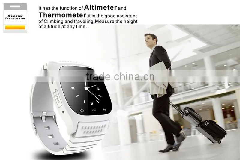 New bluetooth Smart Watch M26 with LED Display / Dial / Alarm / Music Player / Pedometer for Android Ios