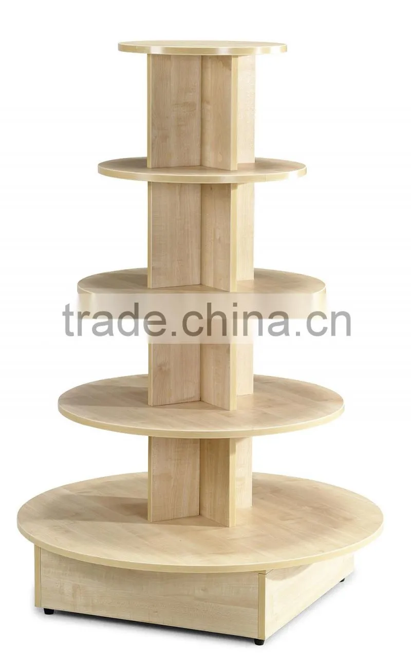 Wooden Display Stand For supermarket and shopping mall Display Table(SZ-WDR003)