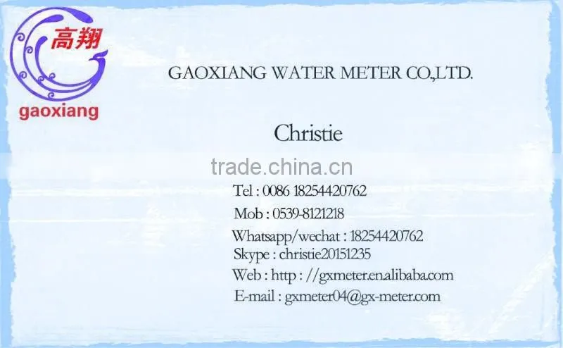 Multi Jet Water Meter Dry Dial Type meter ISO 4064 Class B