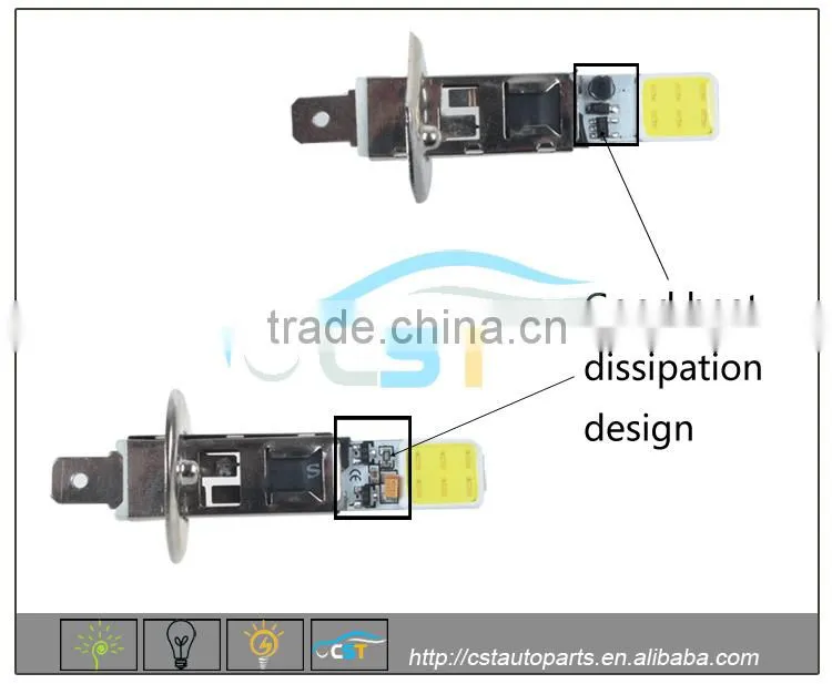 Newest CST High Power H1 12v 2W 200LM fog lamp
