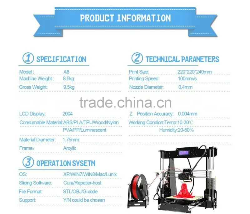 2016 Promotion Sale High Accuracy Nylon Filament Small DIY 3D Printing for Phone Back Cover