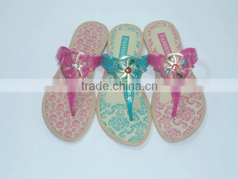 New Design Beautiful girls Candy Color PCU Slippers