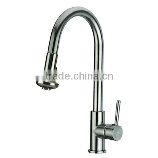 china manafacturer single handle brushed nickel upc kitchen sink faucet
