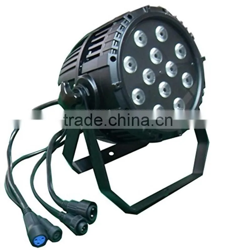 12x15w 5 in 1 Waterproof outdoor RGBWA LED Par Can DMX512 RGB Stage Disco DJ Lighting projector