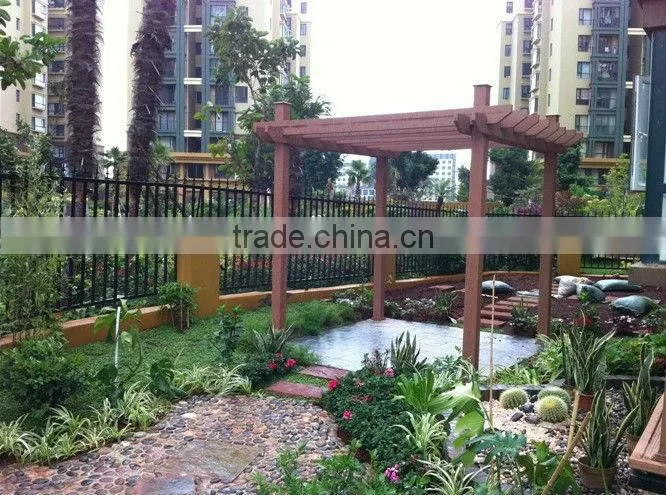 Eco-friendly recyclable waterproof wpc garden arbour