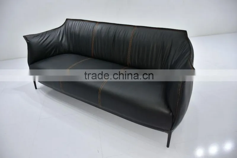 New Modern hot selling price cheap latest italian leather sofa design with kd iron legs