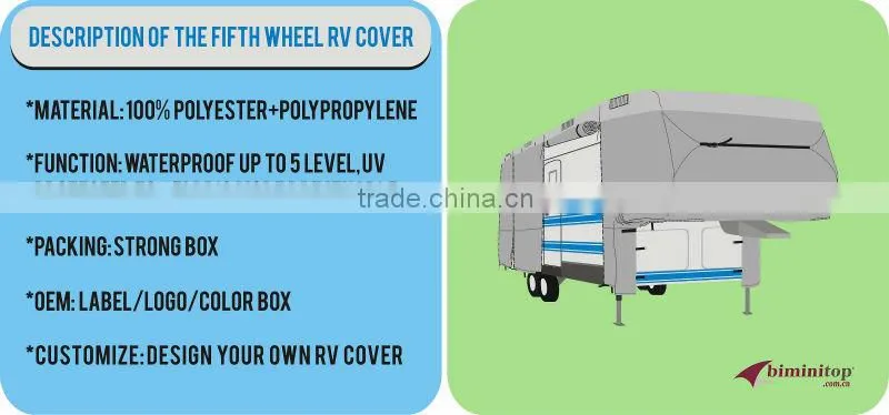 5TH wheel RV Covers UV Resistant