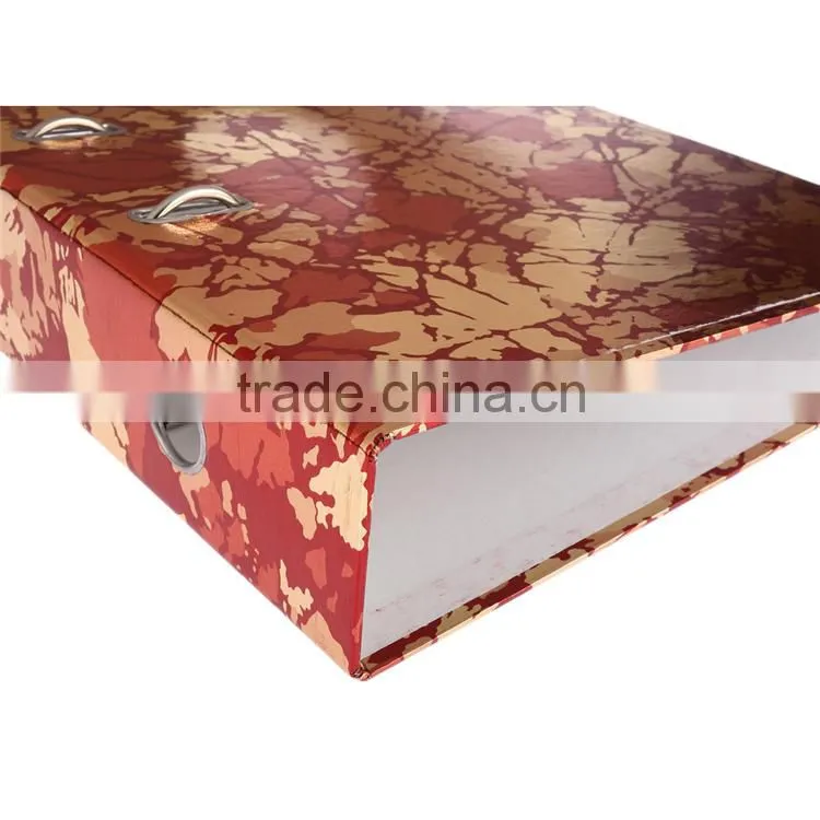 2016 luxury high quality retro patterns printed fc size lever arch handmade paper file folder