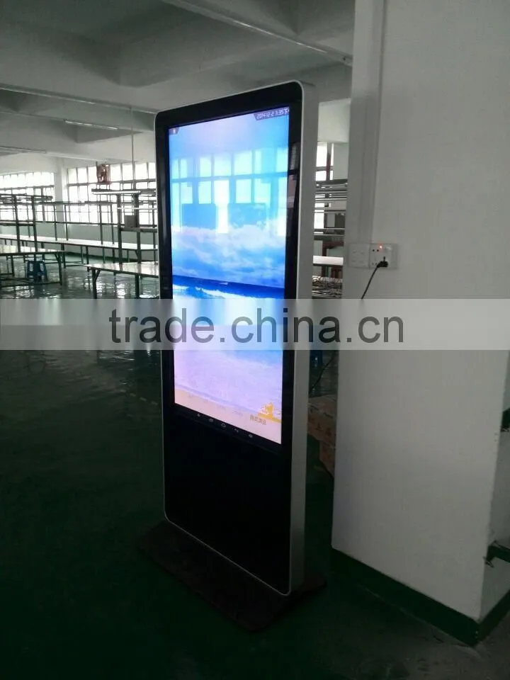Good appearance, attract the attention of people 42 inch floor stand ad player and Andriod OS