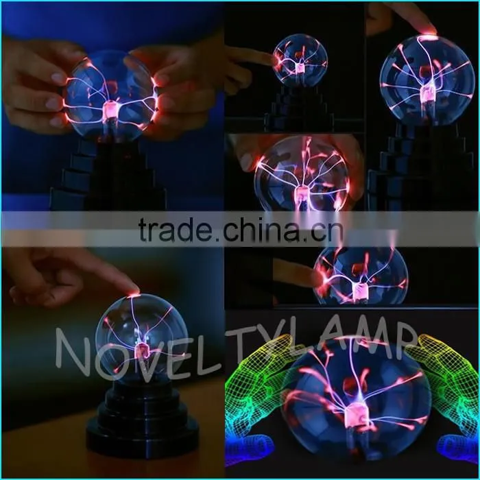 USB cable or battery operated 3.5 inch small plasma ball lamp