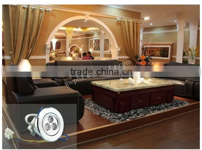 Luxury and high-end 3W LED Cabinet Lamp/Led Downlight karachi