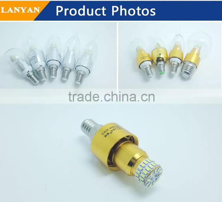 4w e12 candle lamp led with CE ROHS made in China, led candle bulb lamp 4w