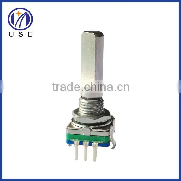 11mm size metal shaft rotary encoder with press switch