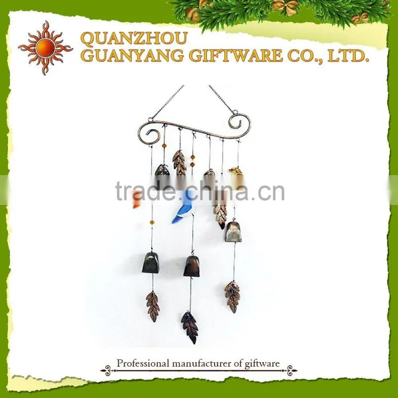 indoor Hanging wind chimes Glass and Metal windchime