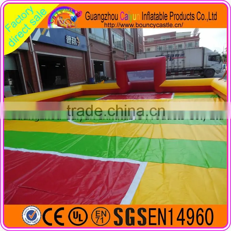 New Inflatable Soapy Football Field For Sale, Air Sealed Inflatable Soap Soccer/Football Field