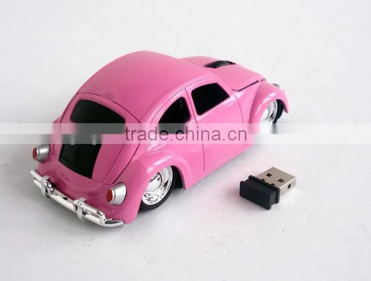 Promotional Gift Car Shaped Novelty Wireless Mouse with LED Lamp