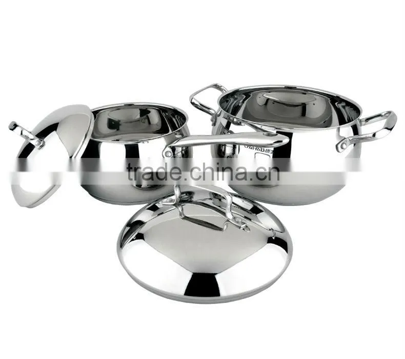 Charms dishwasher safe high quality induction stainless steel cookware set
