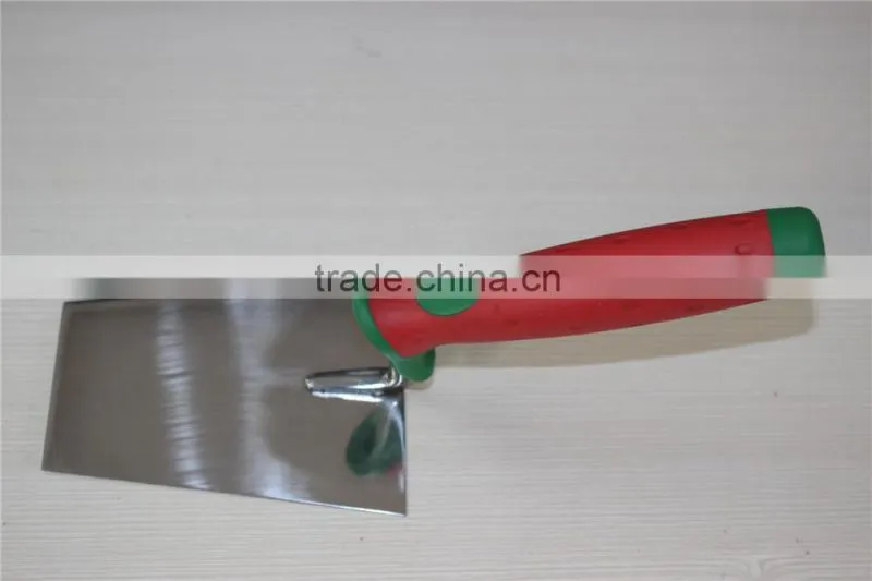 Bricklaying trowel / stainless steel square blade / building construction tools