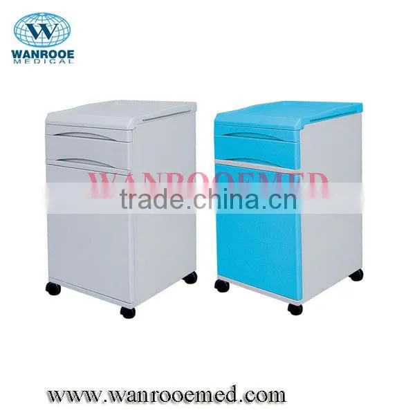 BC010E with Over bed Table Wooden bedside locker