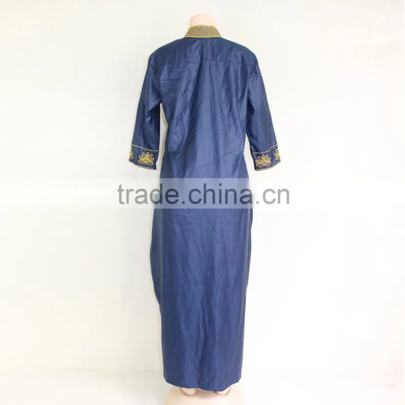 Casual Emboridered Lady Summer Indian Designs Long sleeve Maxi Dress for women