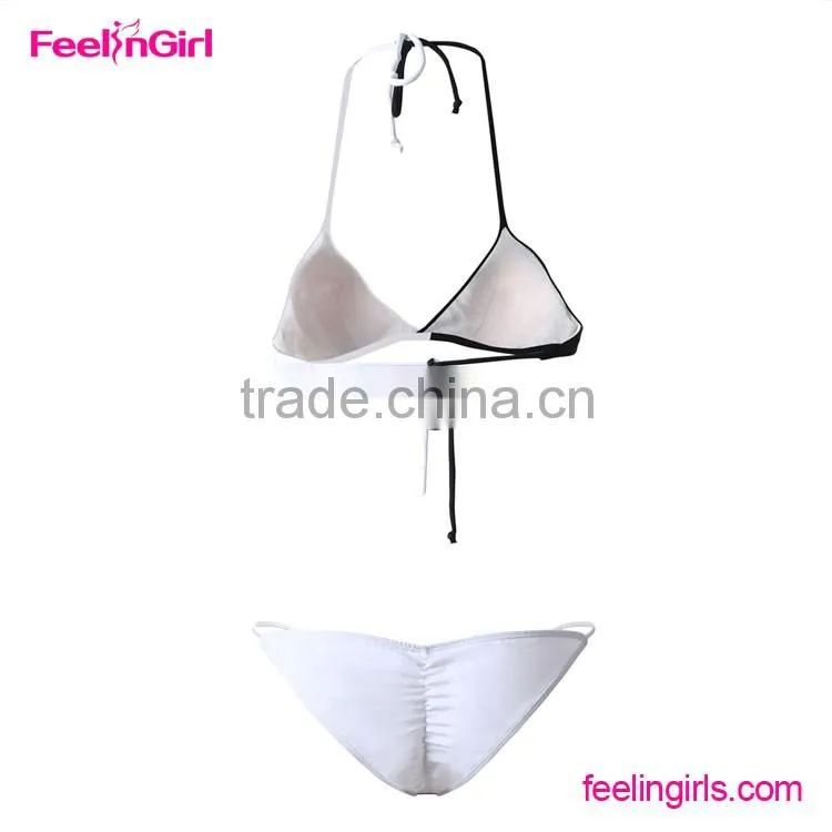Wholesale black and white custom bikini swimwear
