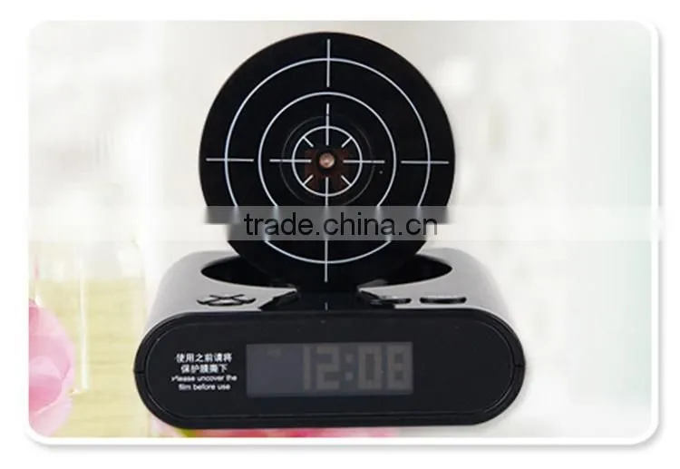 Shooting Target Laser Power-saving Gun Alarm Clock