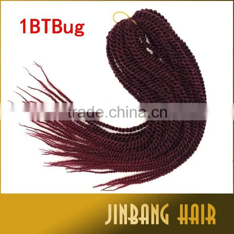 Afro Kinky Braids Synthetic Senegalese Twist Hair Braids Crochet freetless crochet braids twist senegalese
