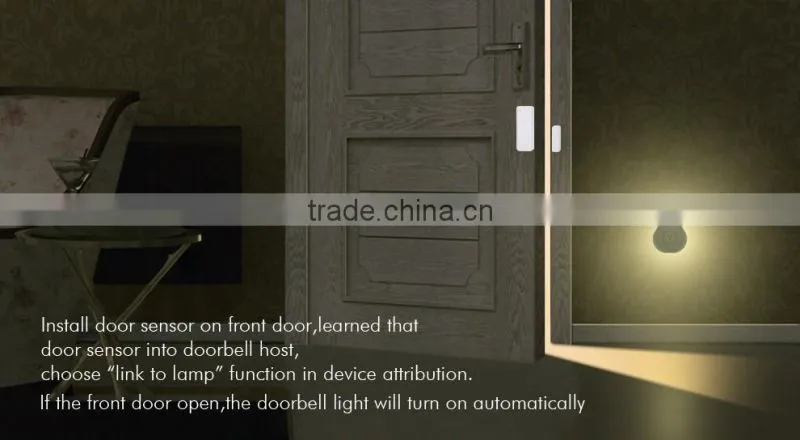 Villa/office install wireless Bluetooth doorbell with friendly app operate,simple and easy control