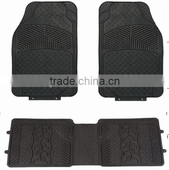 Cheap 3PC Universal Fit Front & Rear wholesale car mat rubber