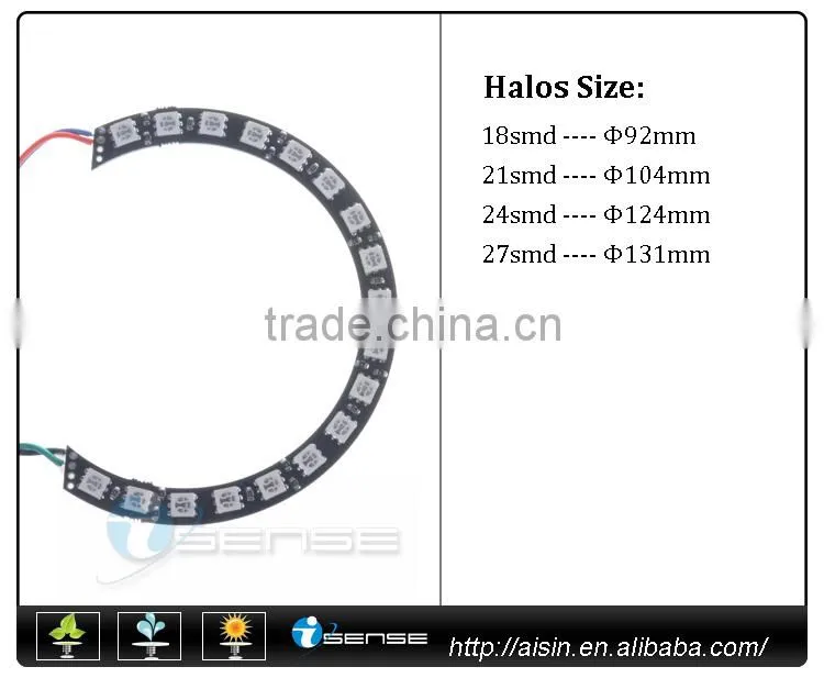 2015 hot sale 90mm Halo Rings Led Angel Eye