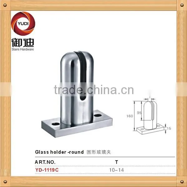 framless glass spigot for outdoor swimming pool balustrades