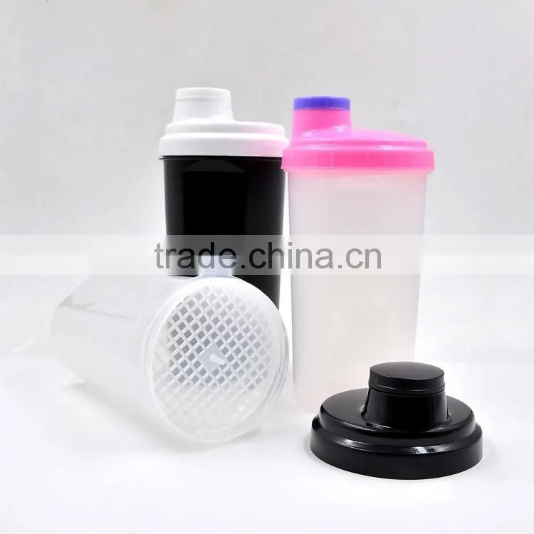 700ML Wholesale Custom Plastic Protein Shaker Bottle BPA free